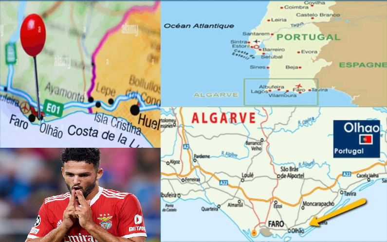 Um grande mapa irá ajudá-lo a compreender a localização das raízes familiares de Gonçalo Ramos.